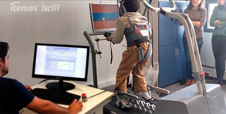 Idean un caminador robotizado para que los menores con discapacidad severa puedan hacer ejercicio en casa
